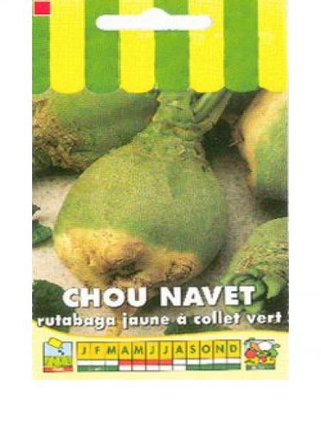 Chou navet rutabage 'Jaune à collet vert'
