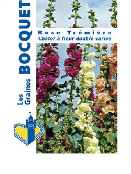 Graines Rose Trémière Double Mix - 15 Graines - Couleurs Variées - Facile à Cultiver - Zones 2-8